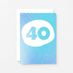 40 Years Card by SixElevenCreations. Product Code SE4054A6