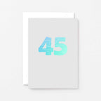 45 Years Card by SixElevenCreations. Product Code SE4055A6