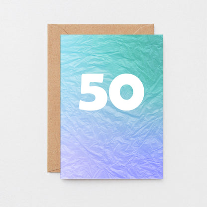 50 Years Card by SixElevenCreations. Product Code SE4056A6