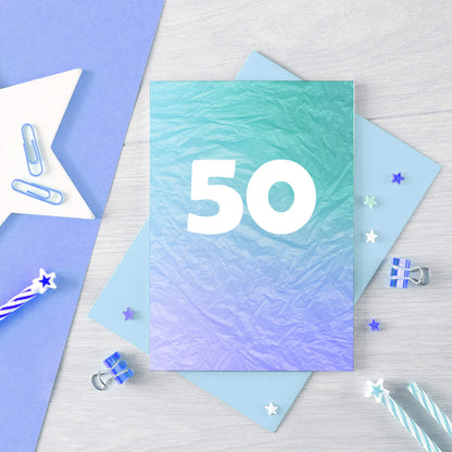 50 Years Card by SixElevenCreations. Product Code SE4056A6