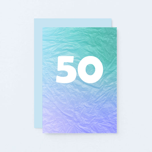 50 Years Card by SixElevenCreations. Product Code SE4056A6