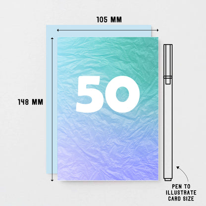 50 Years Card by SixElevenCreations. Product Code SE4056A6