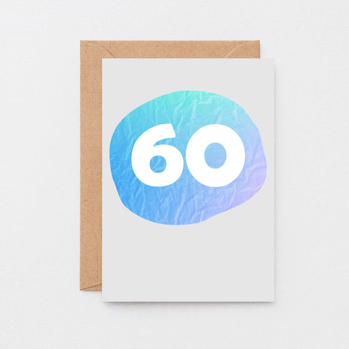 60 Years Card by SixElevenCreations. Product Code SE4058A6