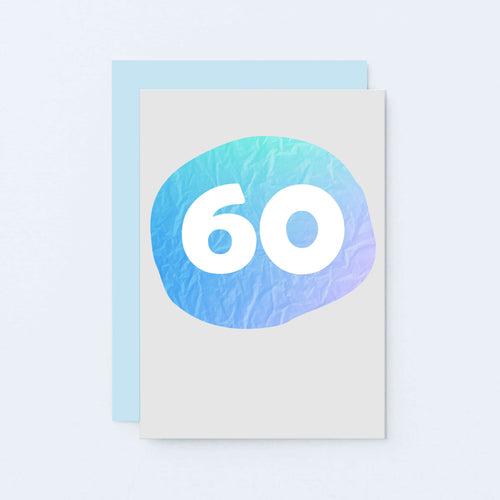 60 Years Card by SixElevenCreations. Product Code SE4058A6