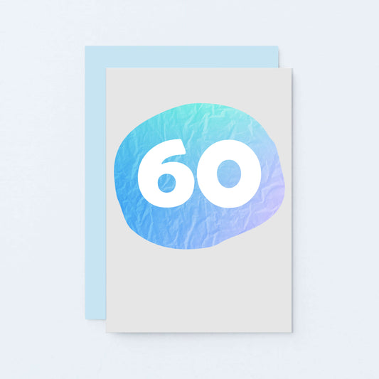 60 Years Card by SixElevenCreations. Product Code SE4058A6