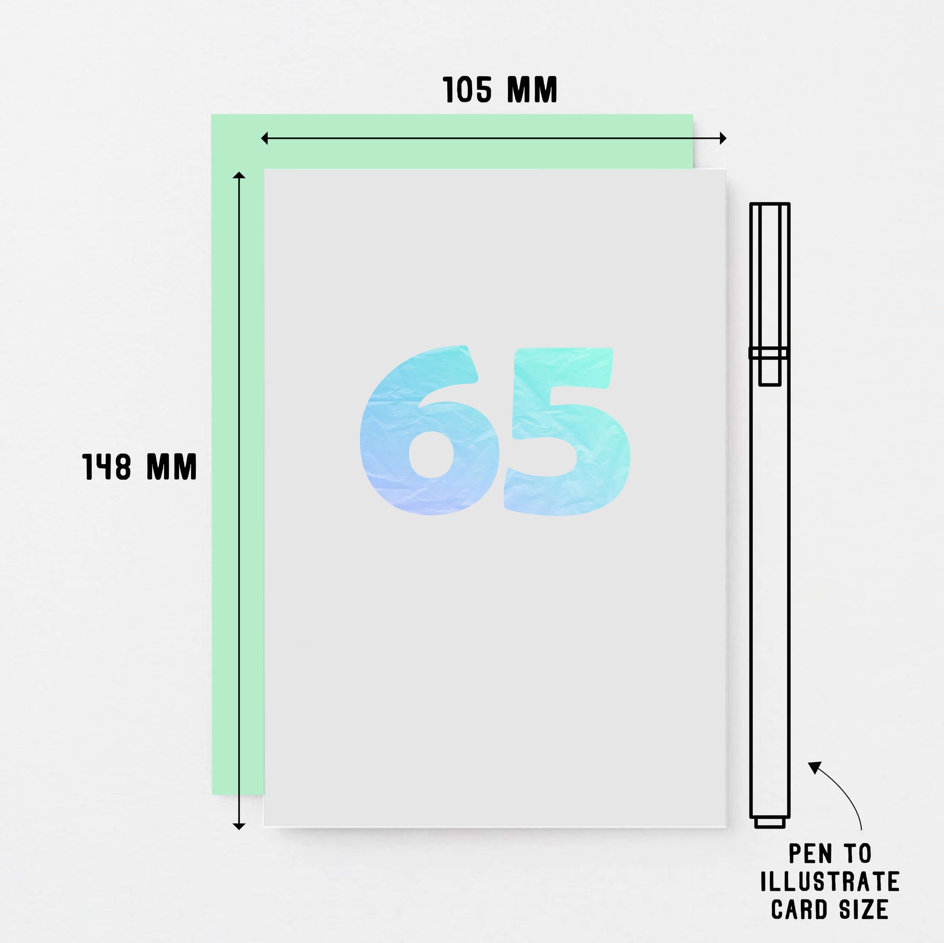 65 Years Card by SixElevenCreations. Product Code SE4059A6