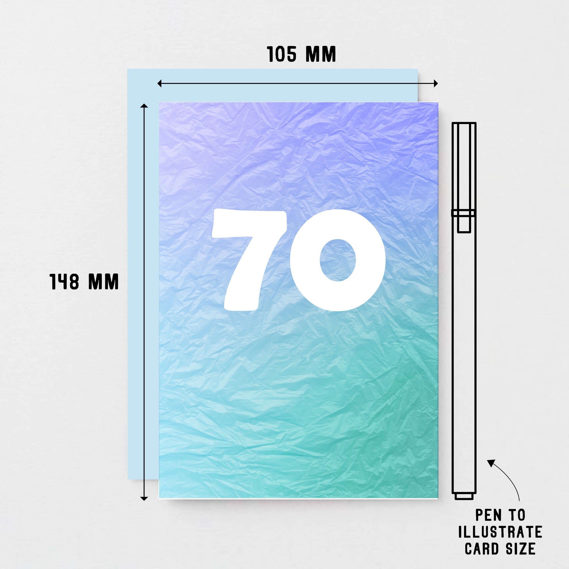 70 Years Card by SixElevenCreations. Product Code SE4060A6