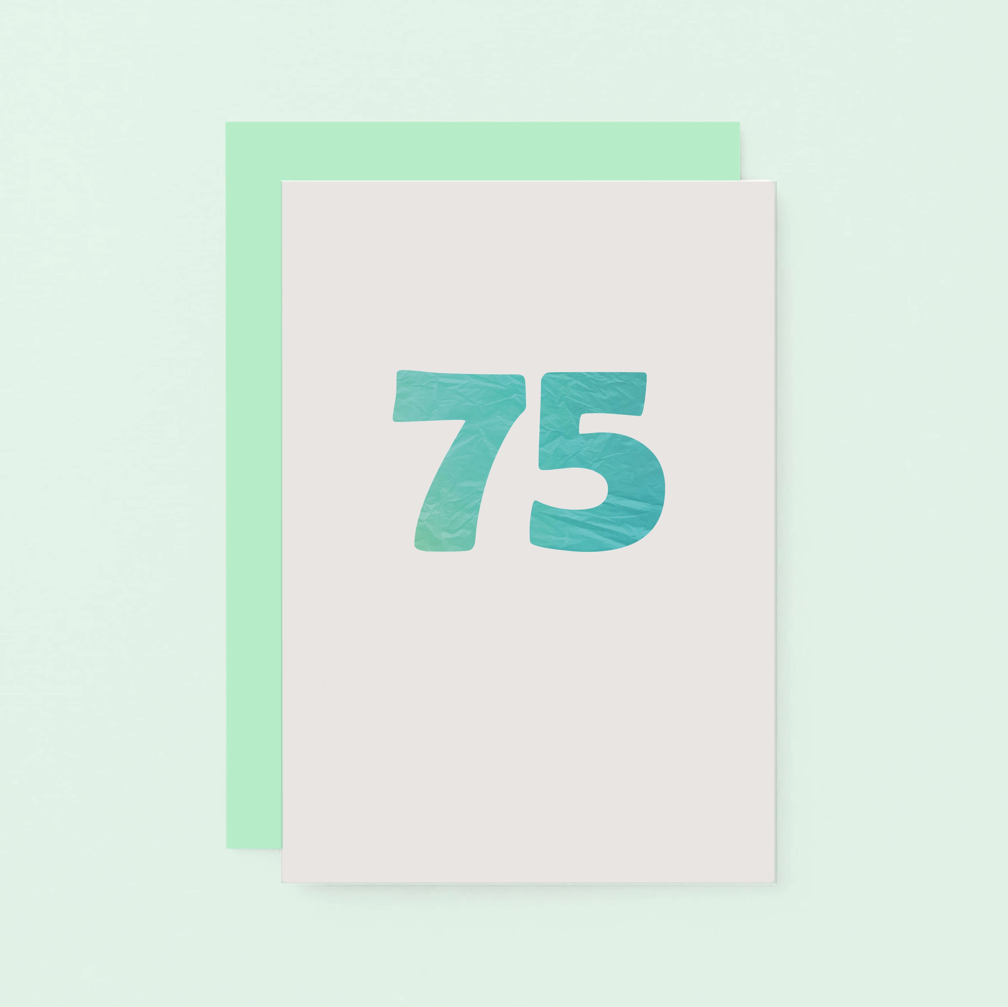 75 Years Card