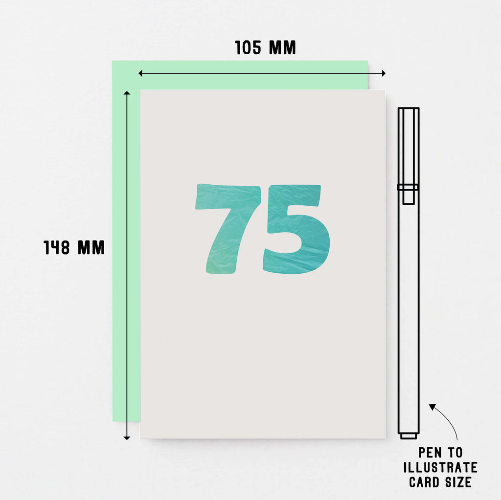 75 Years Card by SixElevenCreations. Product Code SE4065A6