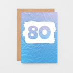 80 Years Card by SixElevenCreations. Product Code SE4066A6