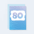 80 Years Card by SixElevenCreations. Product Code SE4066A6