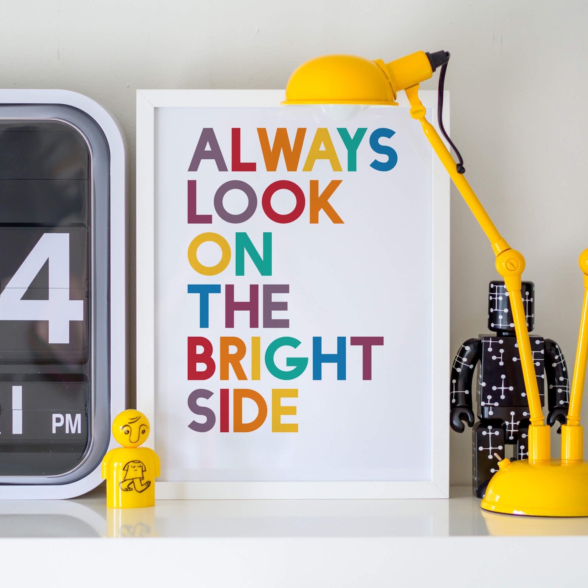Always Look On The Bright Side Print by SixElevenCreations. Product Code SEP0214