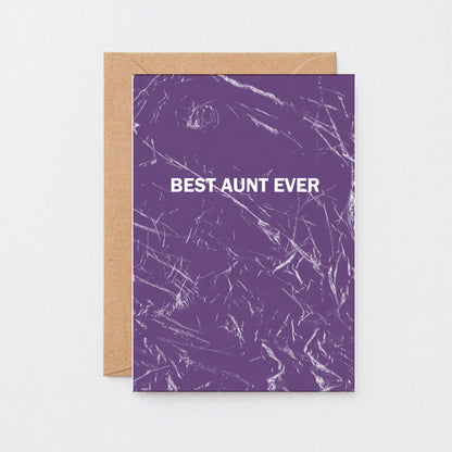 Best Aunt Ever Card by SixElevenCreations. Product Code SE3058A6