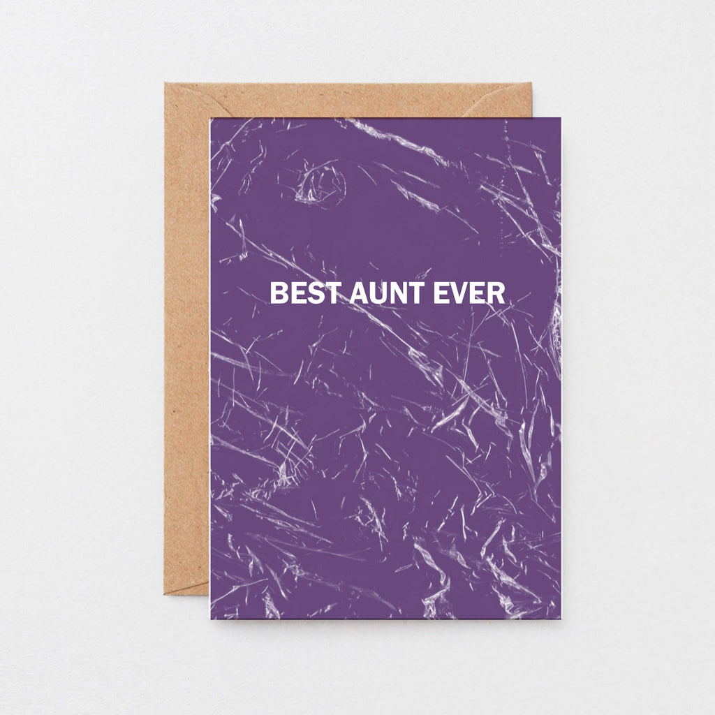 Best Aunt Ever Card by SixElevenCreations. Product Code SE3058A6