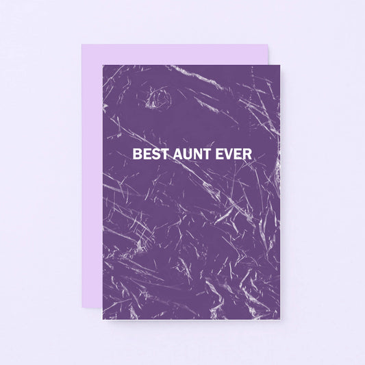Best Aunt Ever Card by SixElevenCreations. Product Code SE3058A6