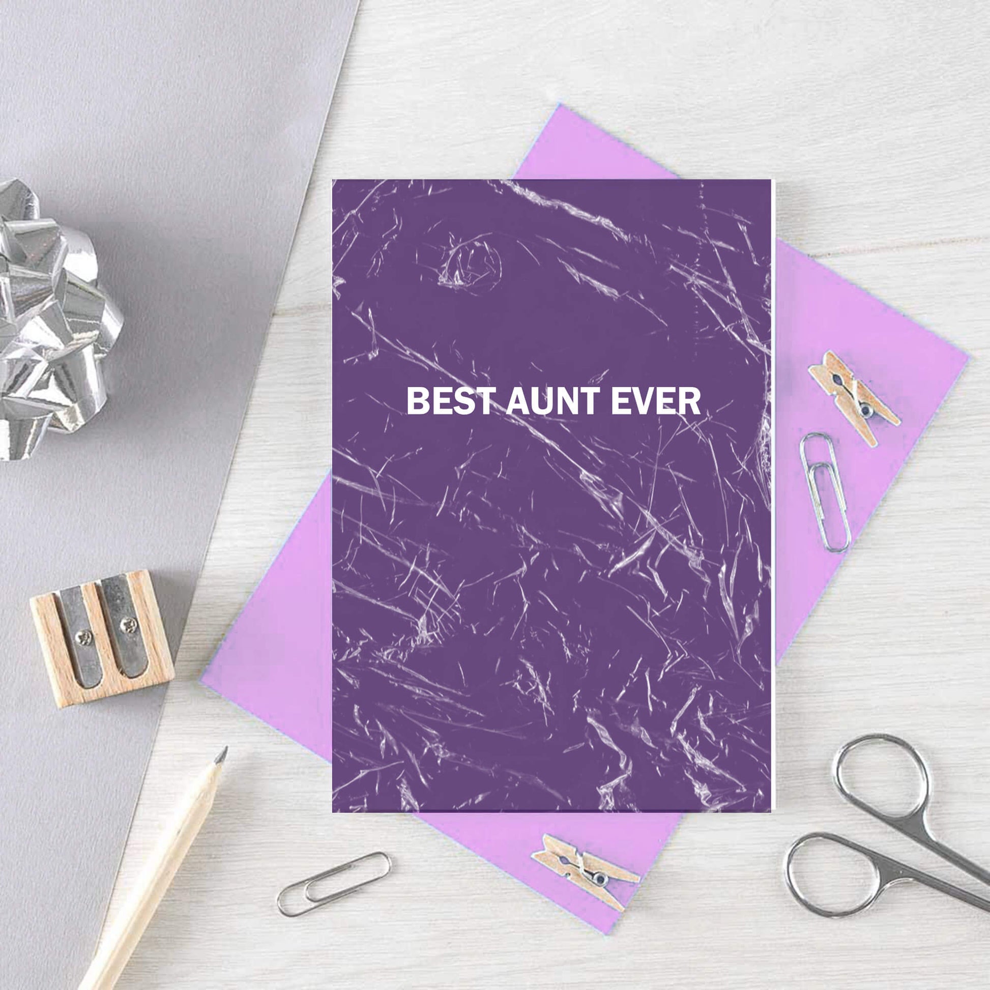Best Aunt Ever Card by SixElevenCreations. Product Code SE3058A6