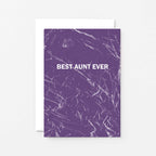 Best Aunt Ever Card by SixElevenCreations. Product Code SE3058A6