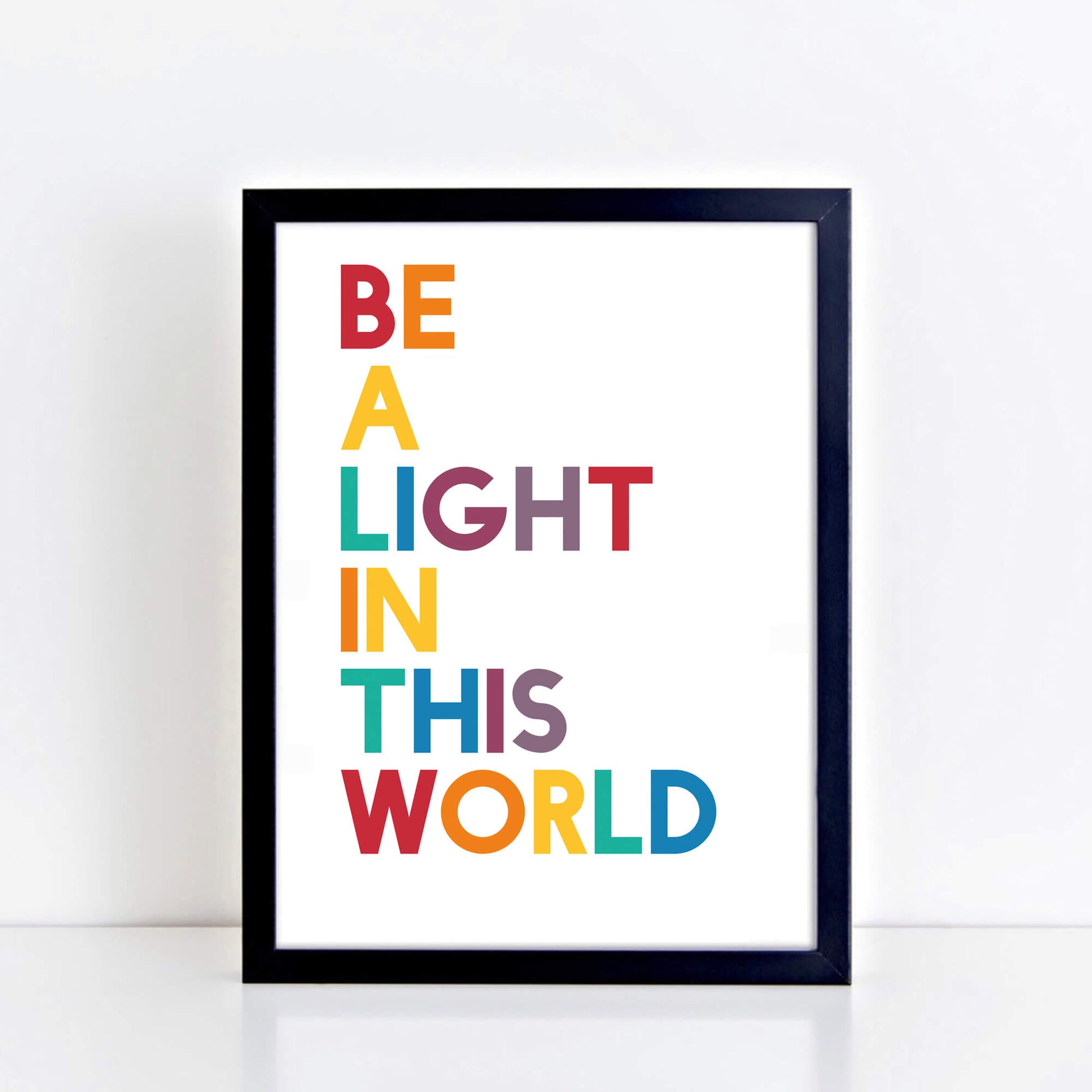 Be A Light In This World Print by SixElevenCreations. Product Code SEP0208