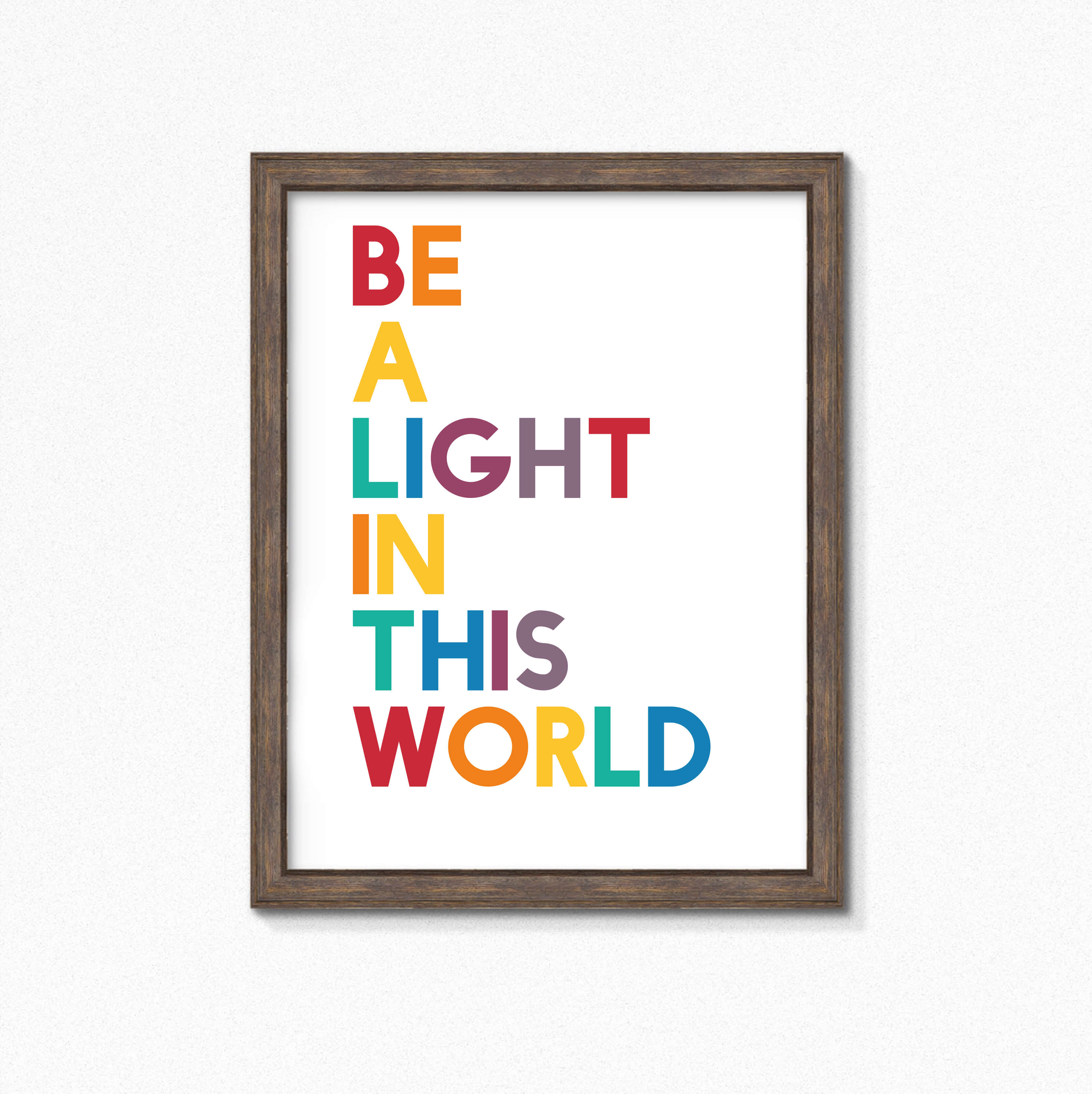Be A Light In This World Print by SixElevenCreations. Product Code SEP0208