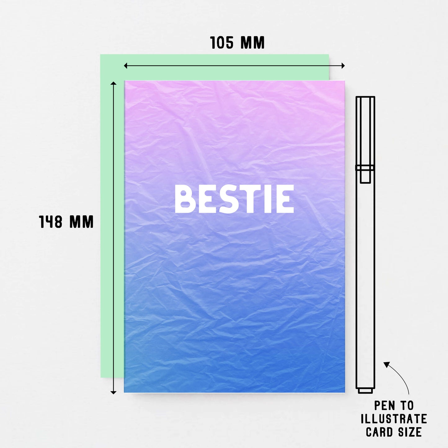 Bestie Card by SixElevenCreations. Product Code SE4005A6