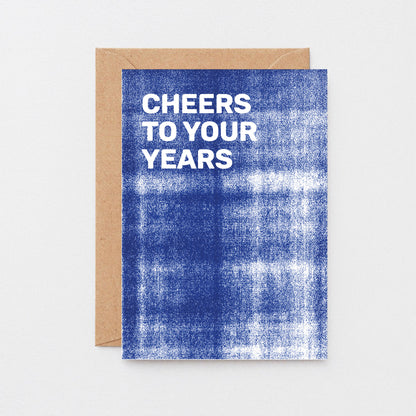 Birthday Card by SixElevenCreations. Reads Cheers to your years. Product Code SE0802A6