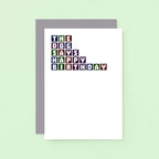 Dog Birthday Card by SixElevenCreations. Reads The dog says happy birthday. Product Code SE0268A6