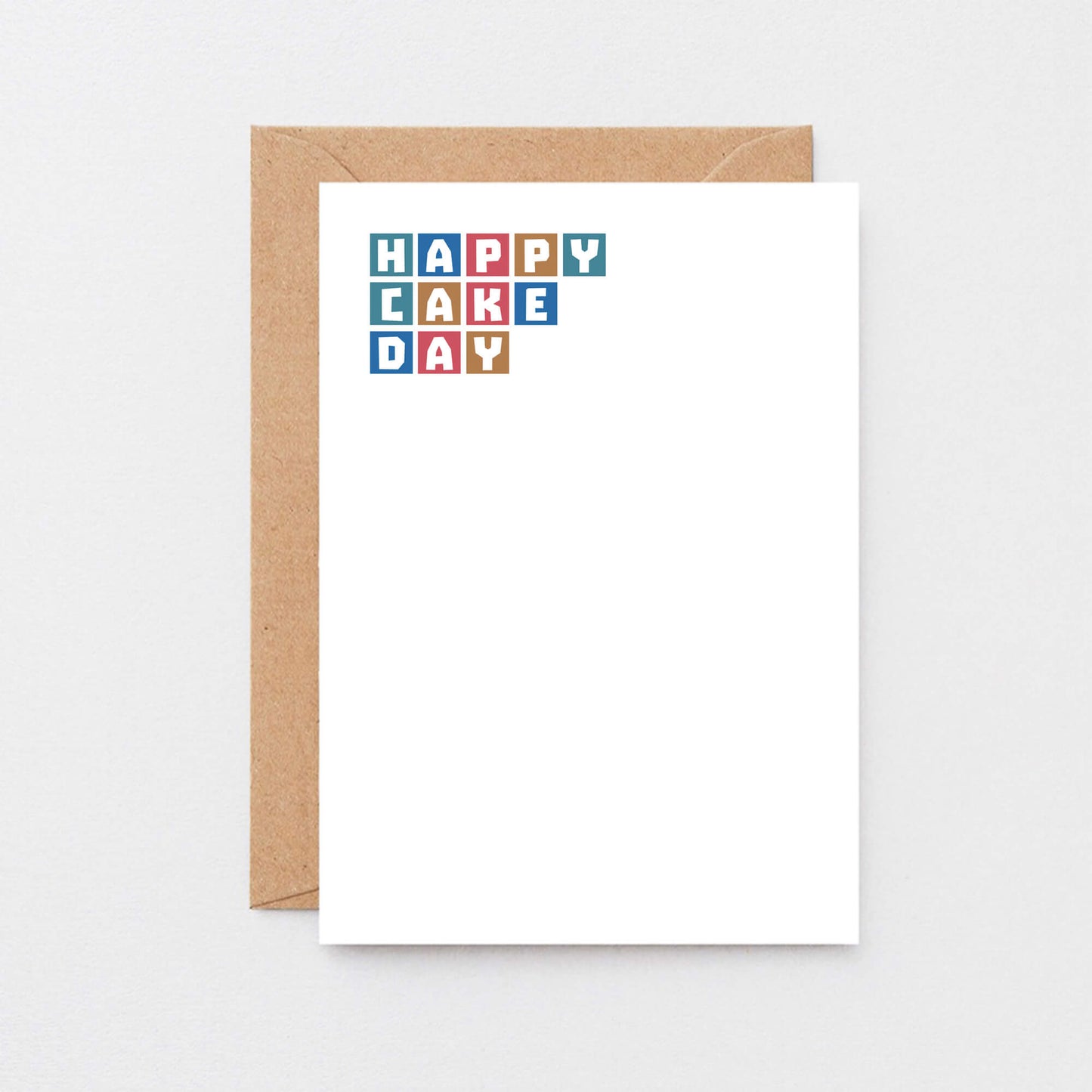 Birthday Card by SixElevenCreations. Reads Happy cake day. Product Code SE0282A6