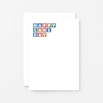 Birthday Card by SixElevenCreations. Reads Happy cake day. Product Code SE0282A6