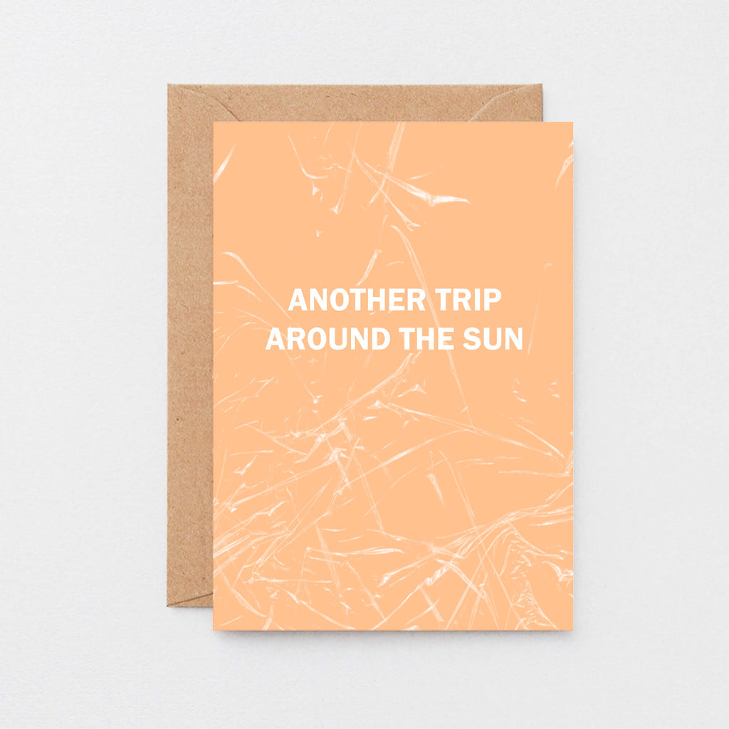 Birthday Card by SixElevenCreations. Reads Another trip around the sun. Product Code SE3052A6