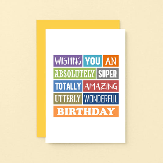 Totally Amazing Birthday Card by SixElevenCreations Product Code SE0001A6