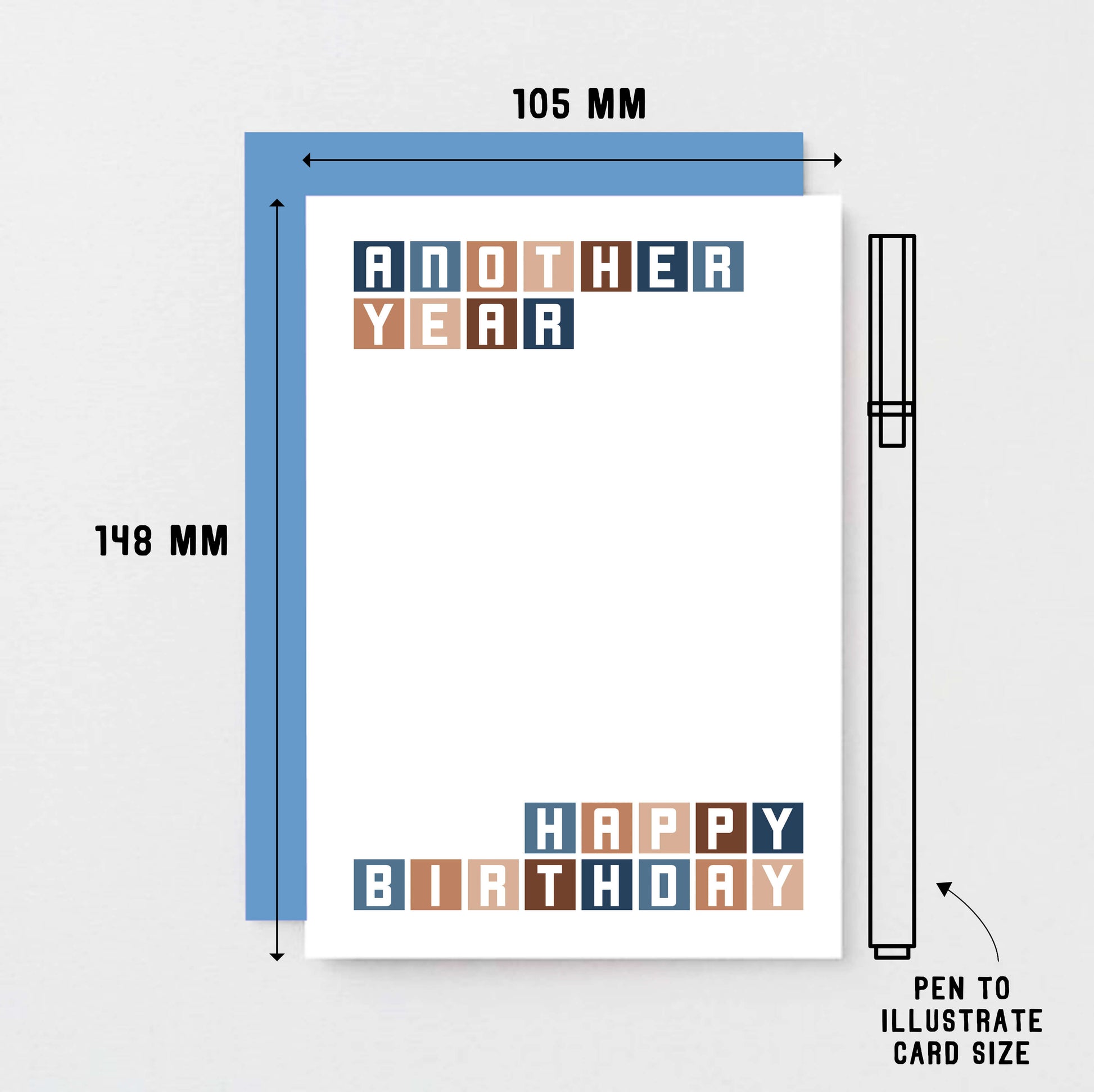 Birthday Card by SixElevenCreations. Reads Another year Happy birthday. Product Code SE0250A6