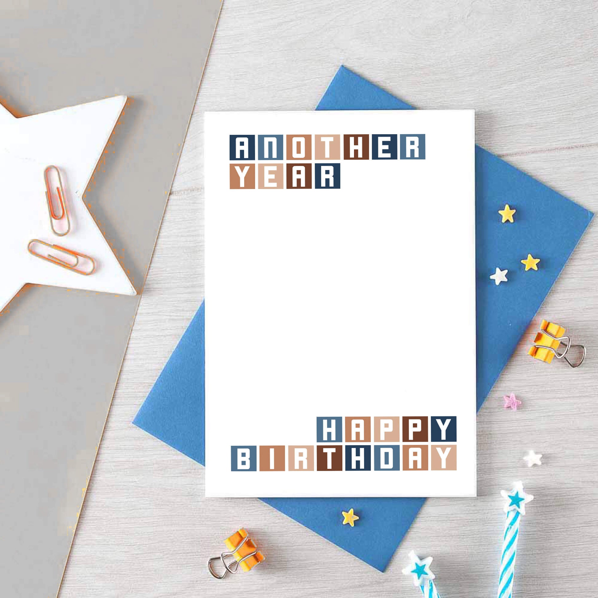 Birthday Card by SixElevenCreations. Reads Another year Happy birthday. Product Code SE0250A6