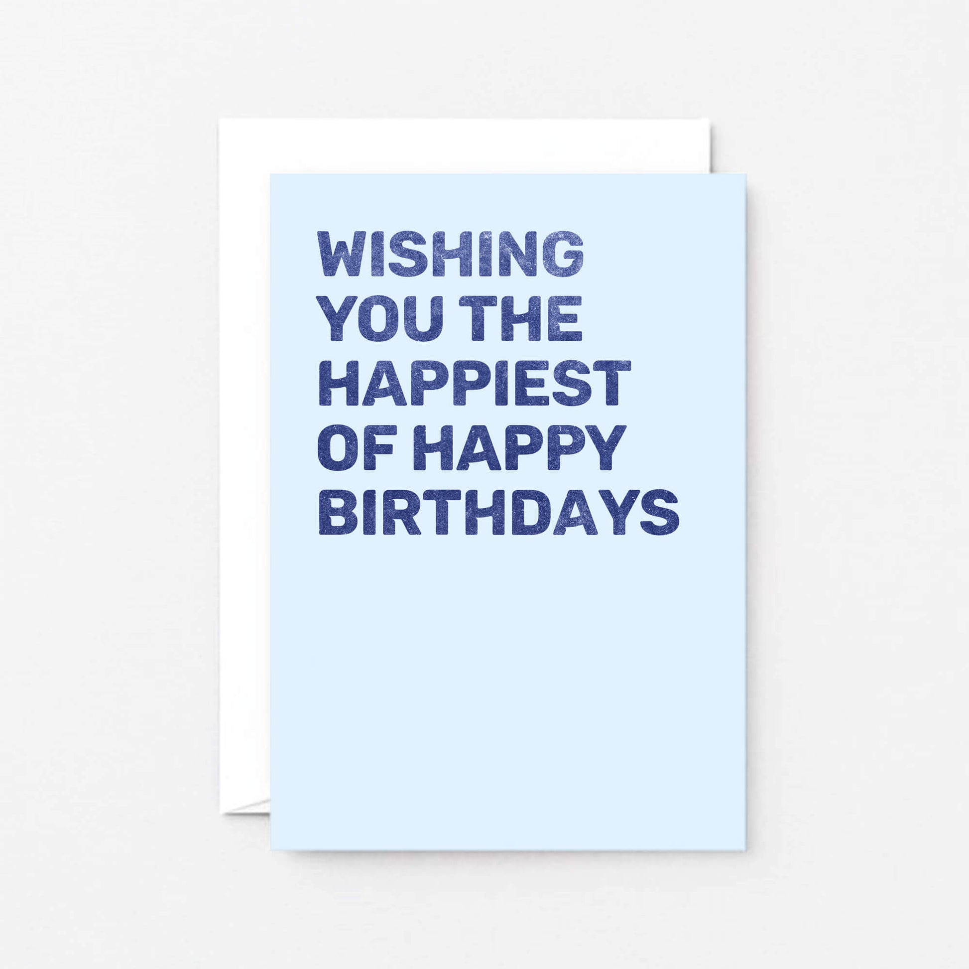 Birthday Card by SixElevenCreations. Reads Wishing you the happiest of happy birthdays. Product Code SE0803A6