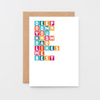 Sister Card by SixElevenCreations. Reads Deep down you know dad likes me best. Product Code SE0335A6