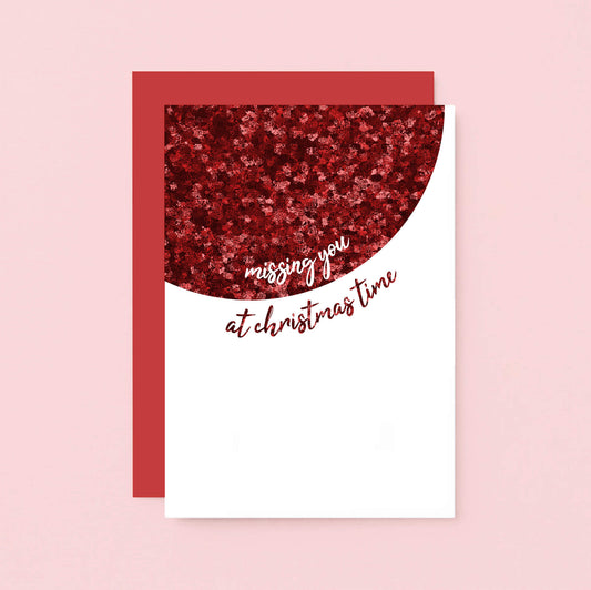Missing You at Christmas Time Card by SixElevenCreations. Product Code SEC0061A6