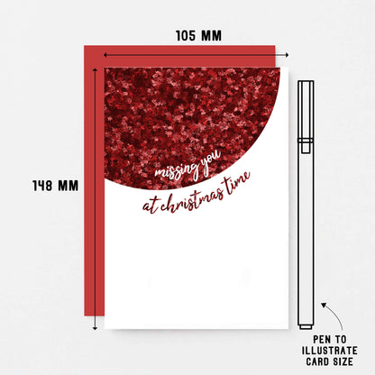 Missing You at Christmas Time Card by SixElevenCreations. Product Code SEC0061A6