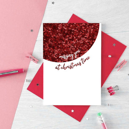 Missing You at Christmas Time Card by SixElevenCreations. Product Code SEC0061A6