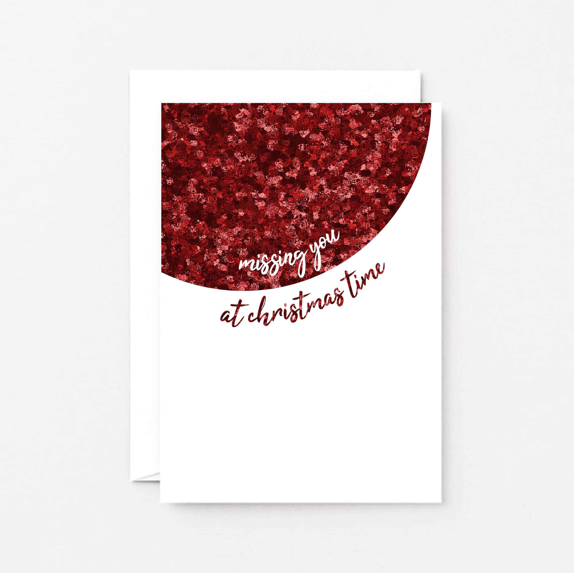 Missing You at Christmas Time Card by SixElevenCreations. Product Code SEC0061A6