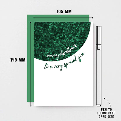 Christmas Card by SixElevenCreations. Reads Merry Christmas to a very special you. Product Code SEC0062A6