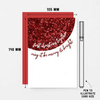 Christmas Card by SixElevenCreations. Reads First Christmas Together. May it be merry & bright. Product Code SEC0063A6