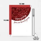 Christmas Card by SixElevenCreations. Reads Season's greetings from our home to yours. Product Code SEC0065A6