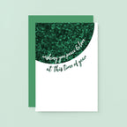 Christmas Card by SixElevenCreations. Reads Wishing you peace & love at this time of year. Product Code SEC0066A6