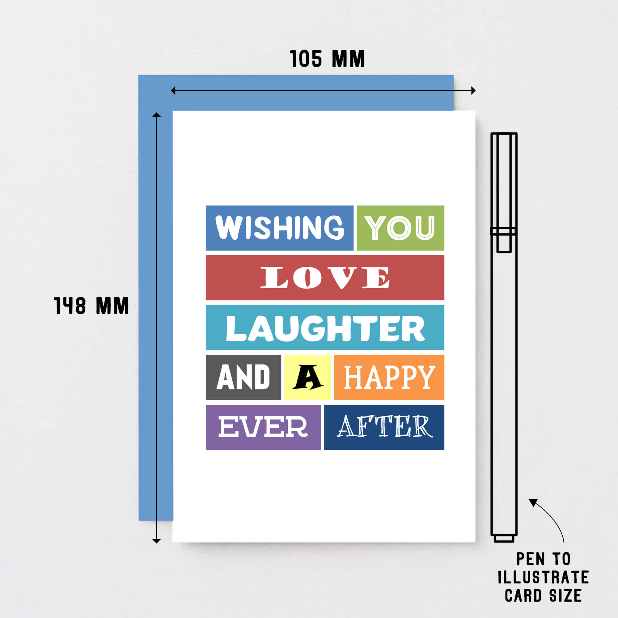 Happy Ever After Wedding Card by SixElevenCreations Product Code SE0002A6