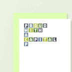 Congratulations Card by SixElevenCreations. Reads Proud with a capital P. Product Code SE0322A6