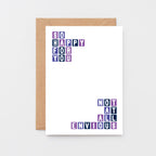 Congratulations Card by SixElevenCreations. Reads So happy for you. Not at all envious. Product Code SE0323A6