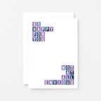 Congratulations Card by SixElevenCreations. Reads So happy for you. Not at all envious. Product Code SE0323A6