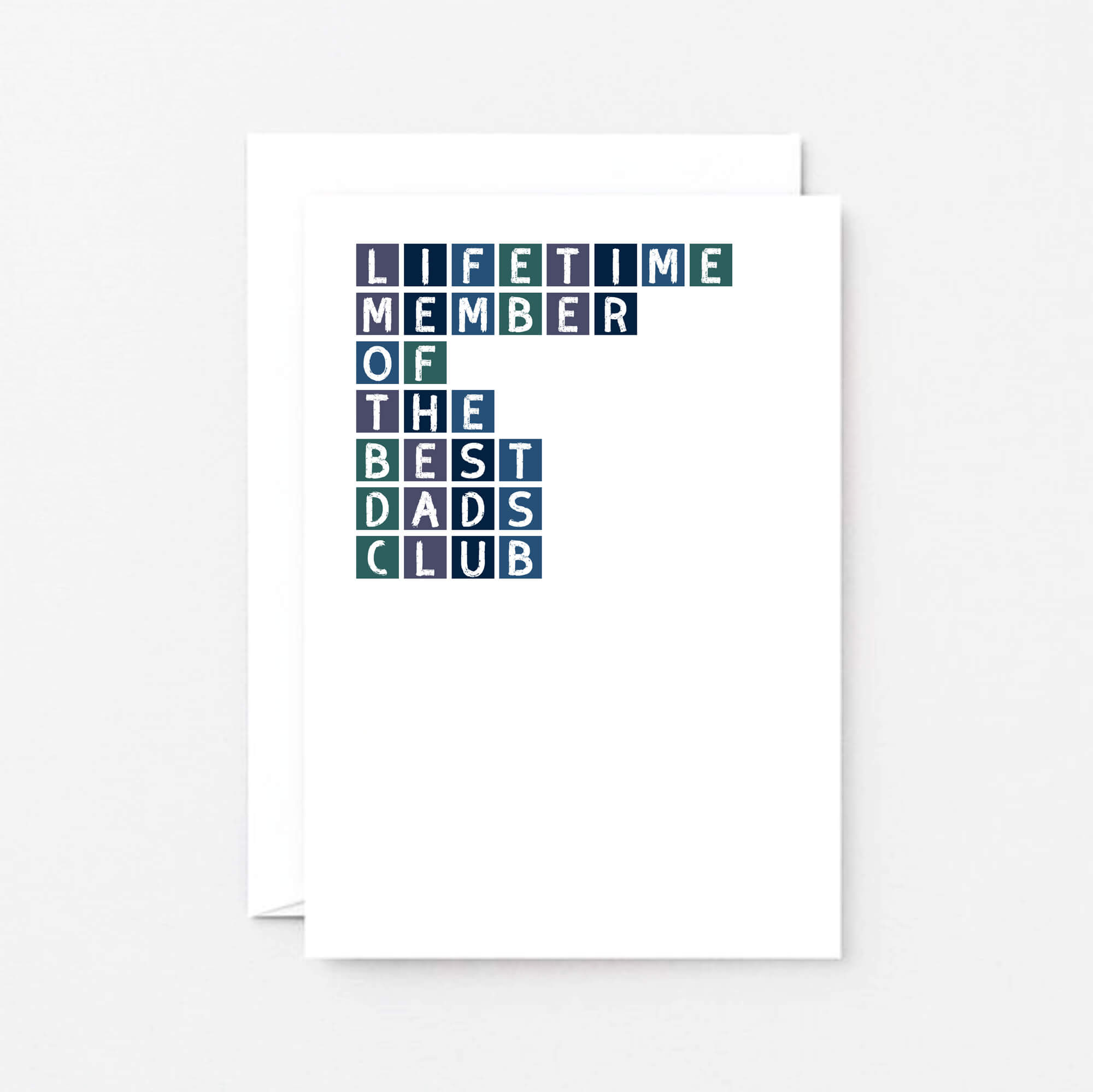 Dad Card by SixElevenCreations. Reads Lifetime member of the best dads club. Product Code SE0302A6