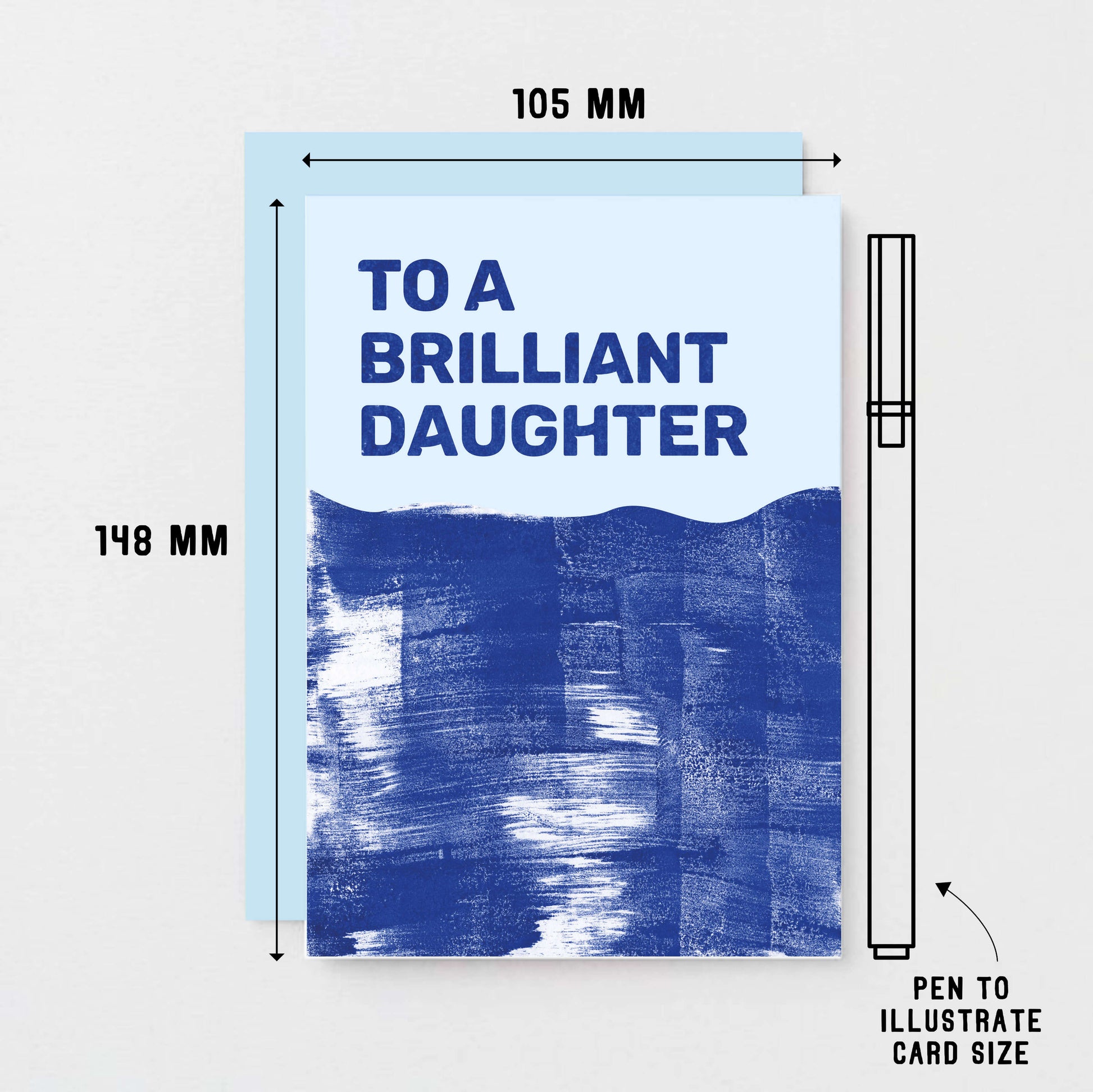 Daughter Card by SixElevenCreations. Reads To a brilliant daughter. Product Code SE0806A6