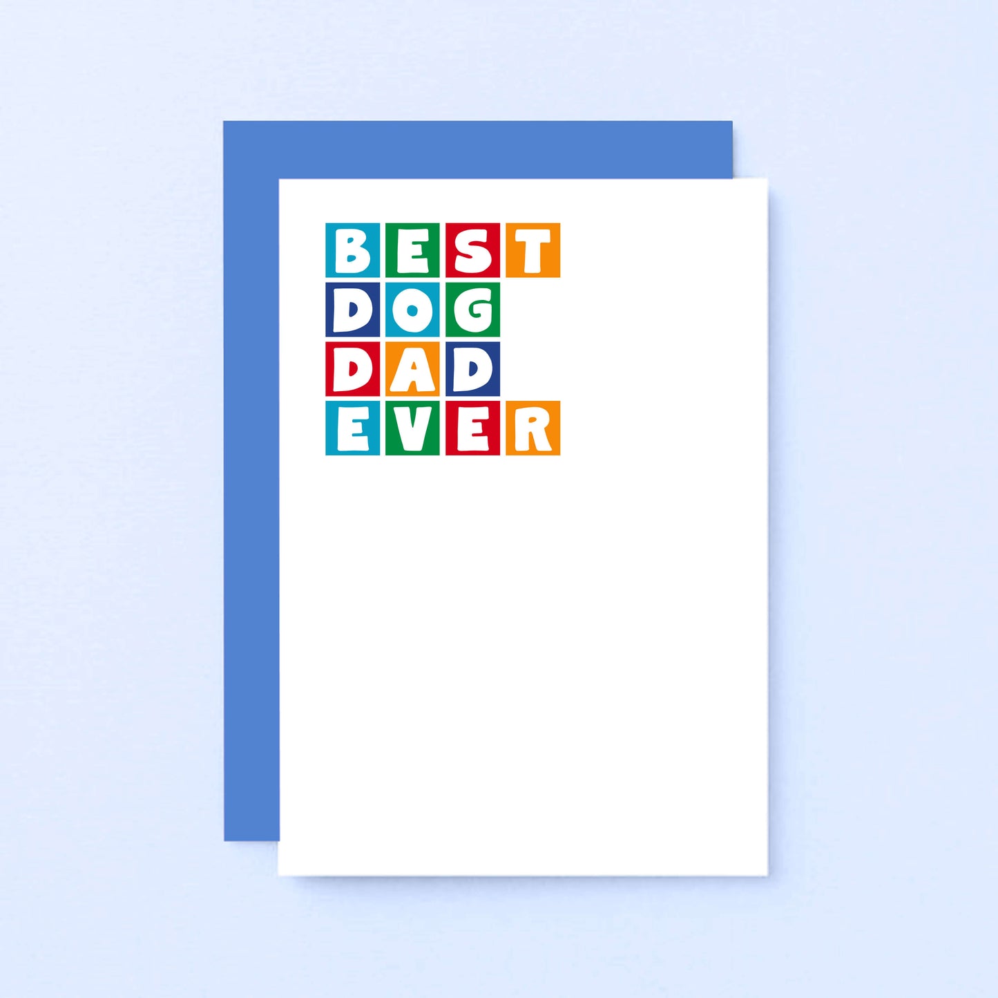 Best Dog Dad Ever Card by SixElevenCreations. Product Code SE0339A6