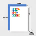 Best Dog Dad Ever Card by SixElevenCreations. Product Code SE0339A6
